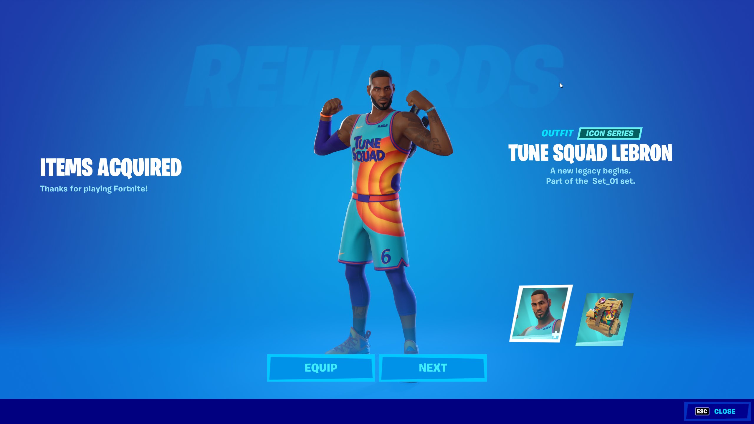 Tune Squad Lebron Skin