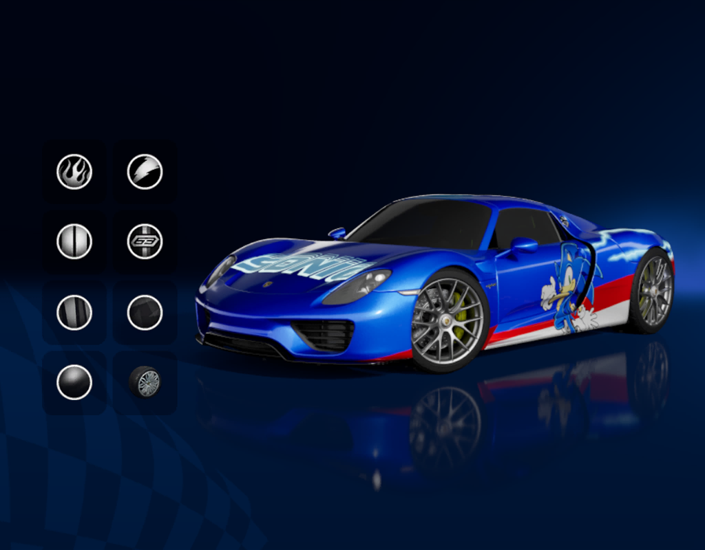 Porsche 918 Spyder + Sonic the Hedgehog Bundle