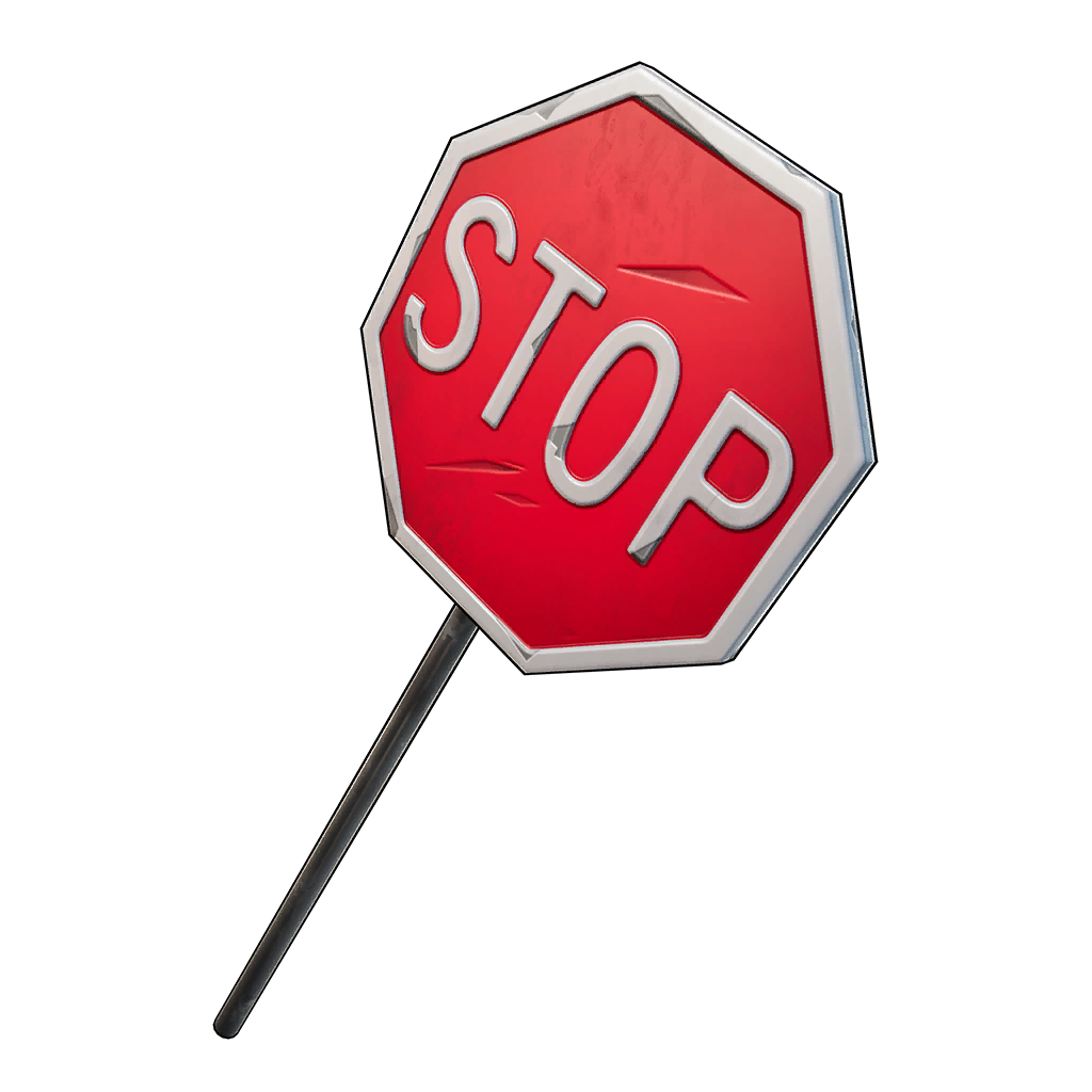 Stop Sign Pickaxe