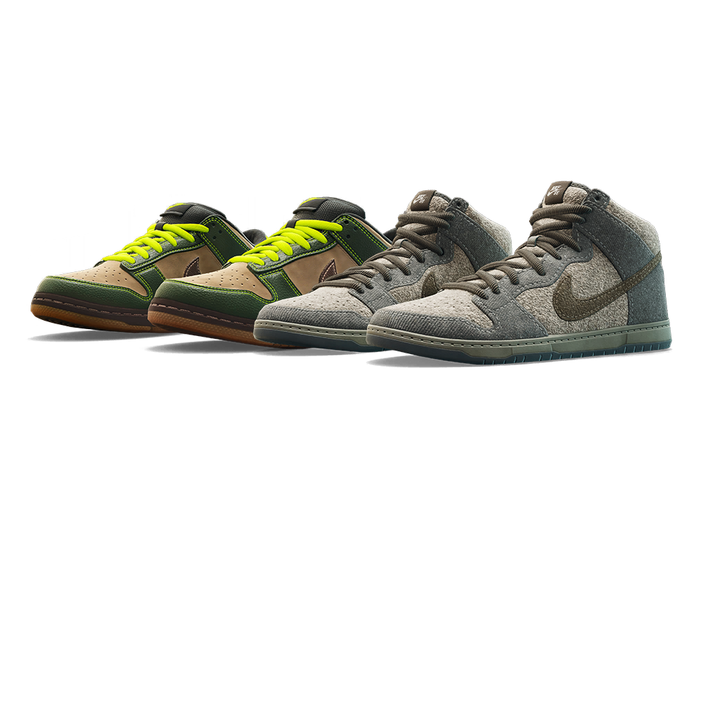 Nike SB Dunk Low and Dunk High Bundle