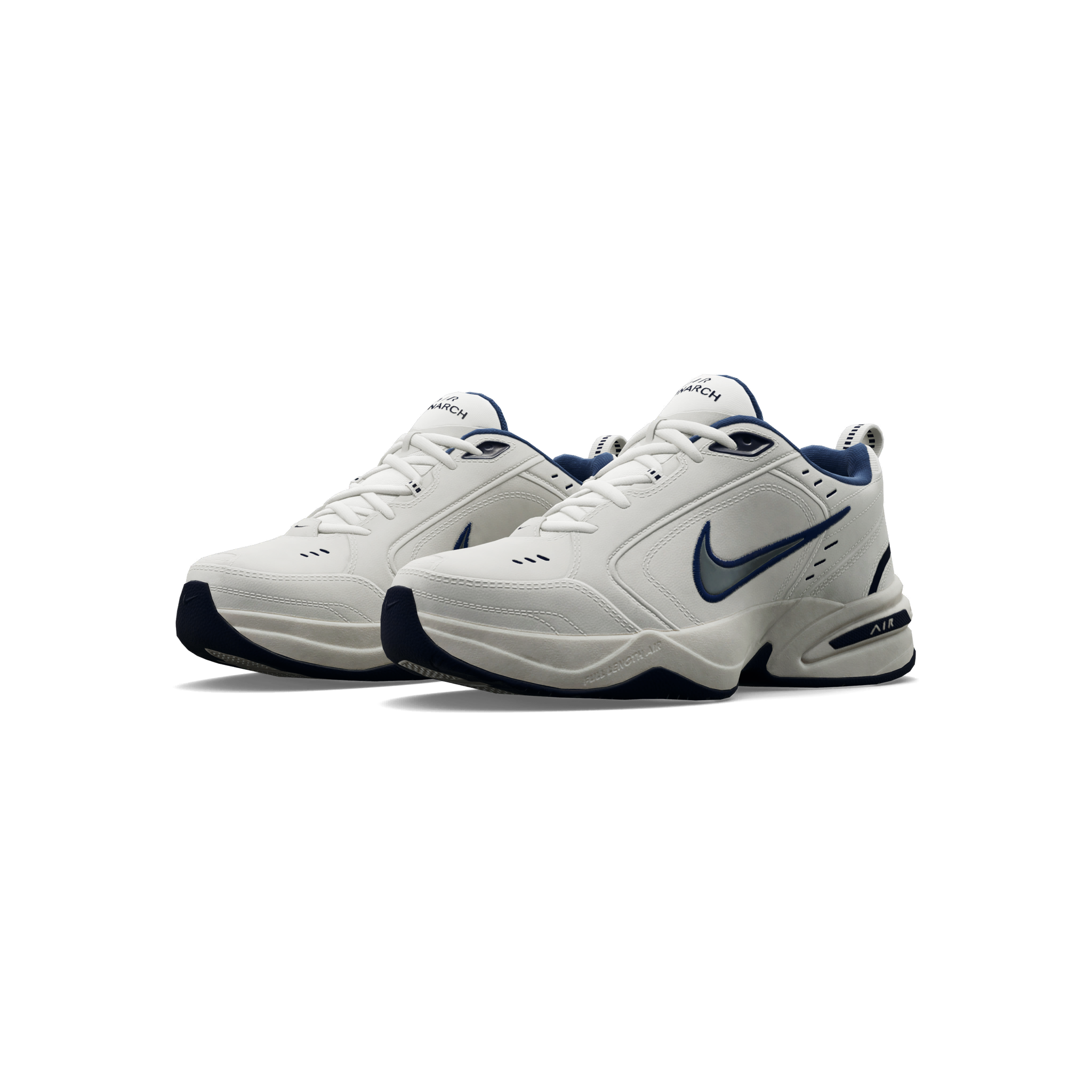 Nike Air Monarch IV 'White/Metallic Silver' Shoes