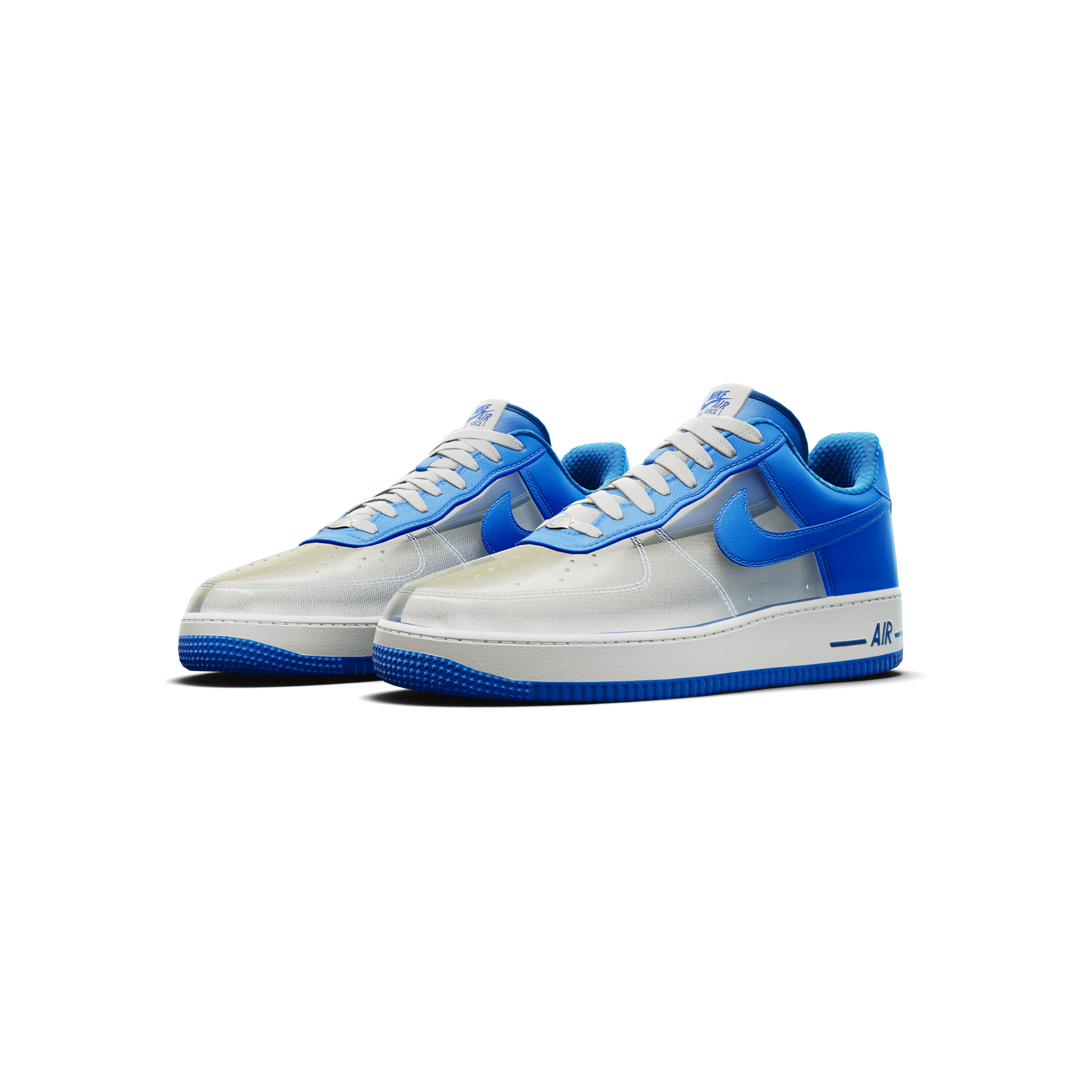 Nike Air Force 1 'Clear/Harbor Blue' Shoes