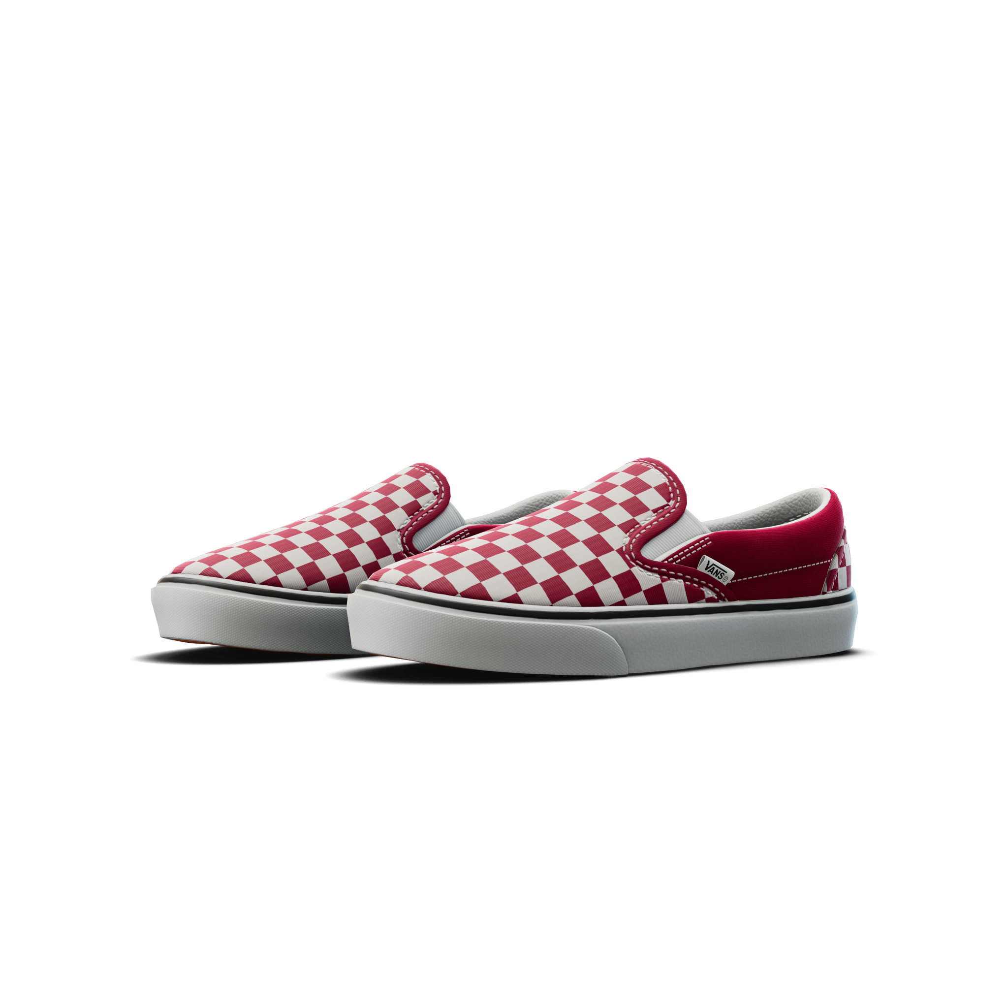 Vans Classic Slip-On Checkerboard 'Chili Pepper' Shoes