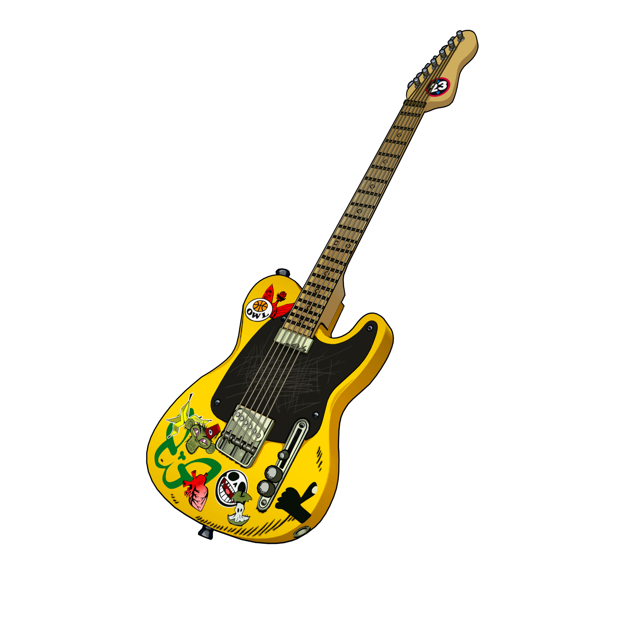 Noodle's Axe Sparks_guitar