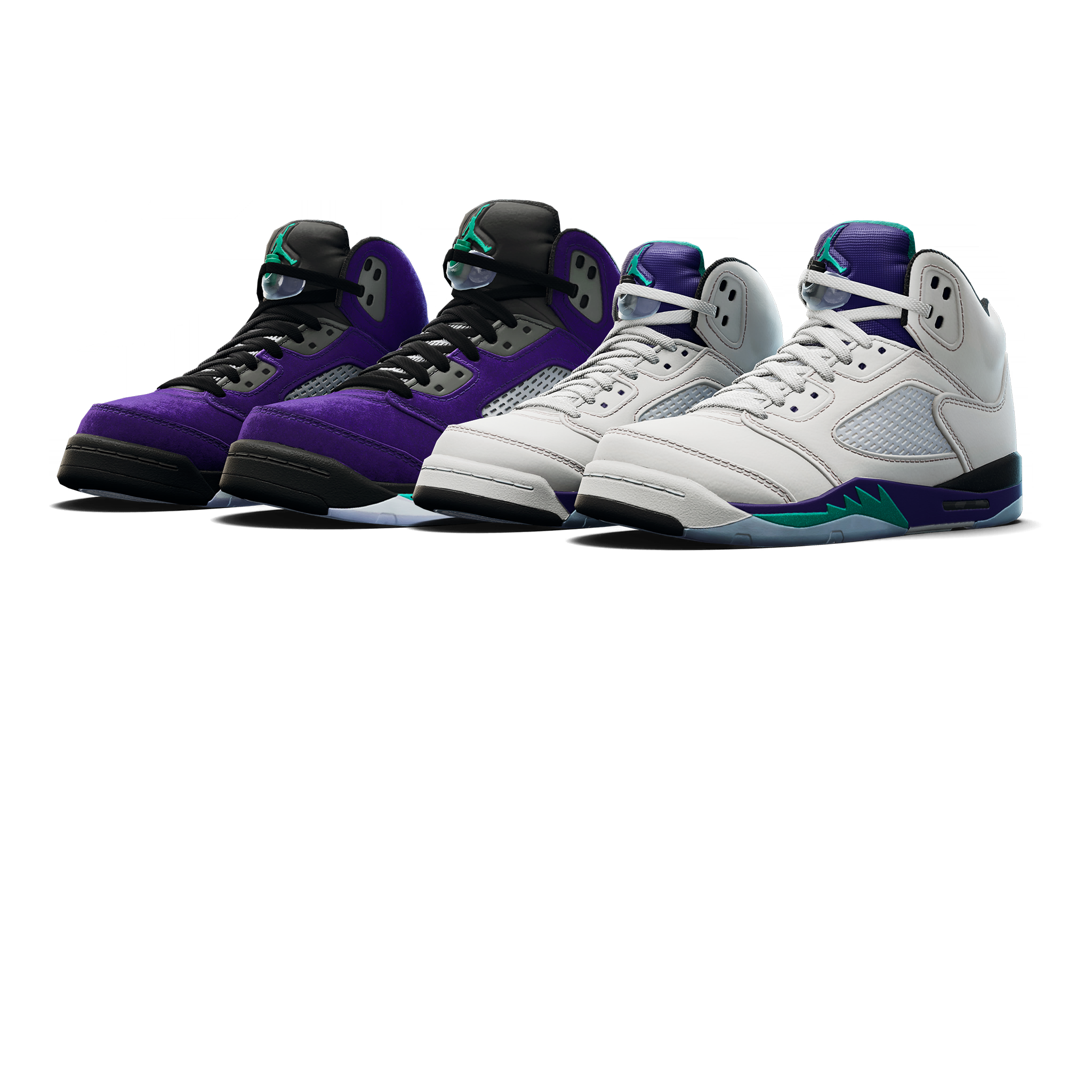 Air Jordan 5 Retro 'Grape' Bundle